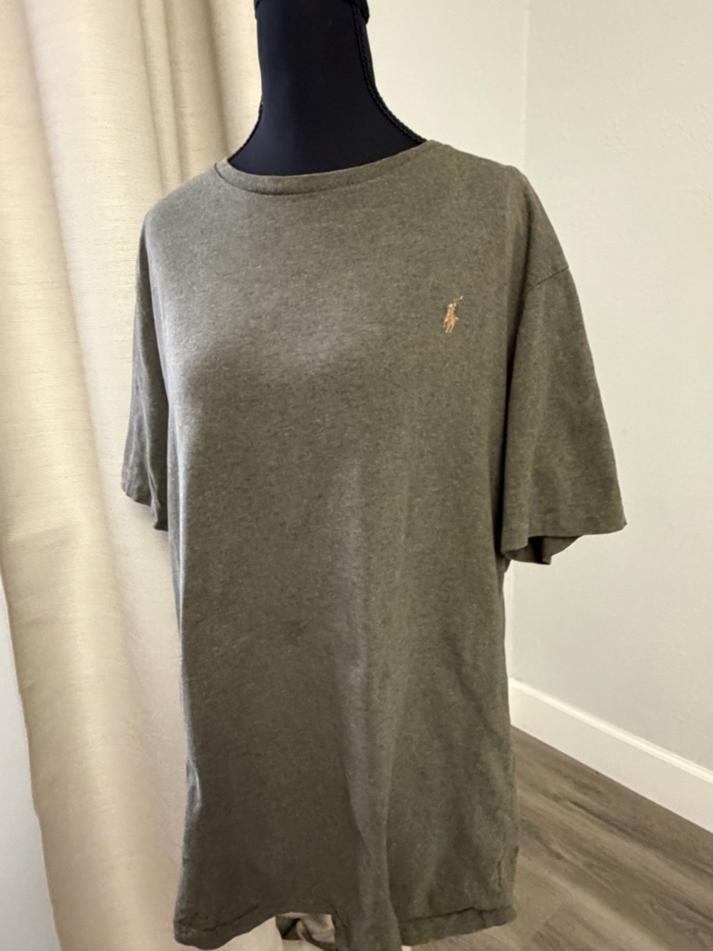 Polo by Ralph Lauren Olive Green Short-Sleeve Tee with Embroidered Pony